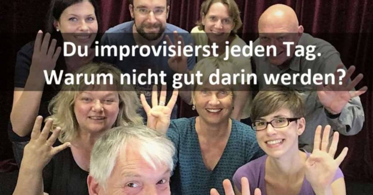 Nur noch 4 freie Plätze – Improvisieren lernen mit einem Workshop: Einsteiger- und Weitermacher von 10-16 Uhr am Samstag 19.10.2019 in Braunschweig